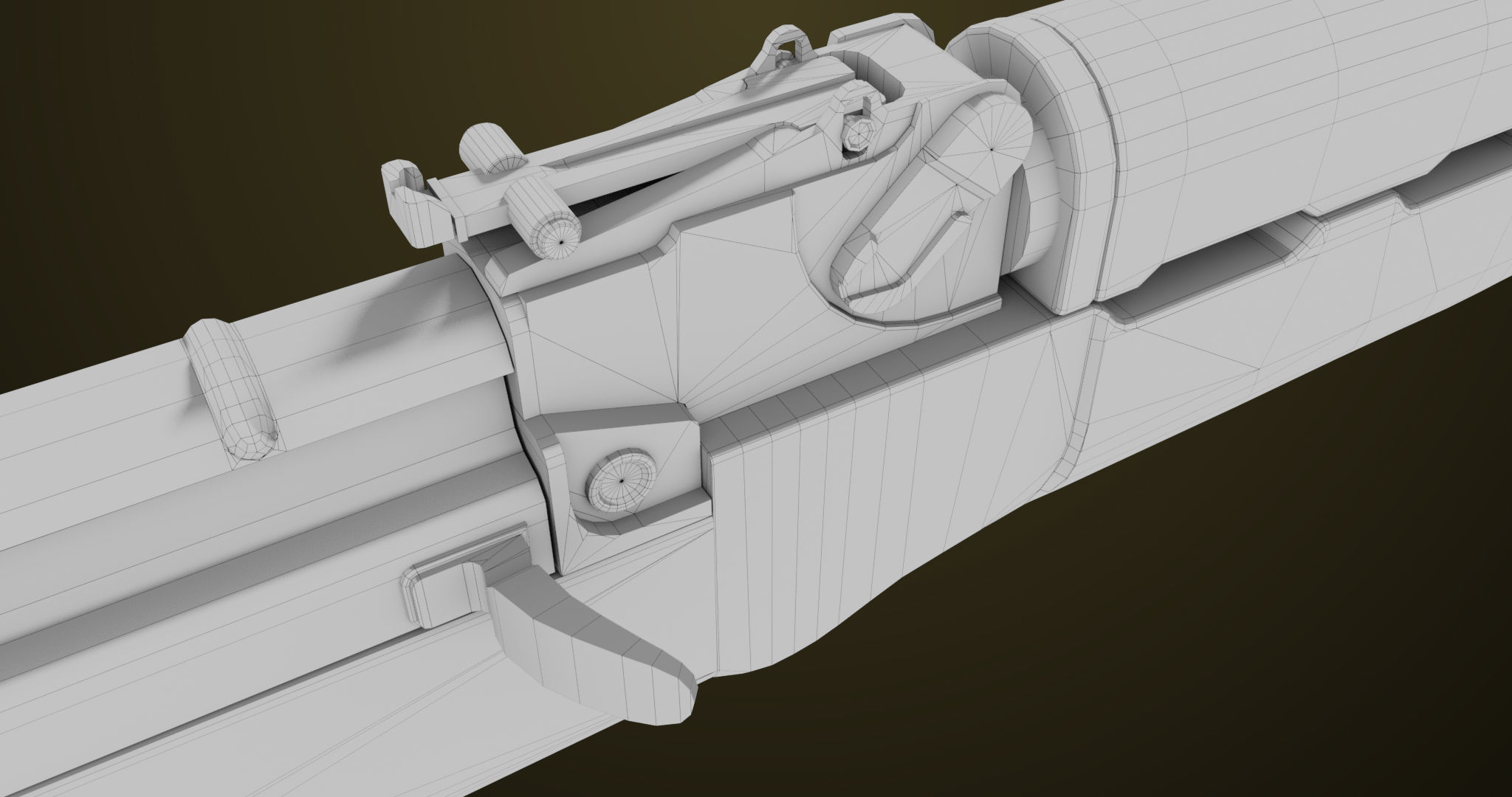 Light Machine Gun 10 Metal All PBR Unity UE Textures Low-poly 3D model_72