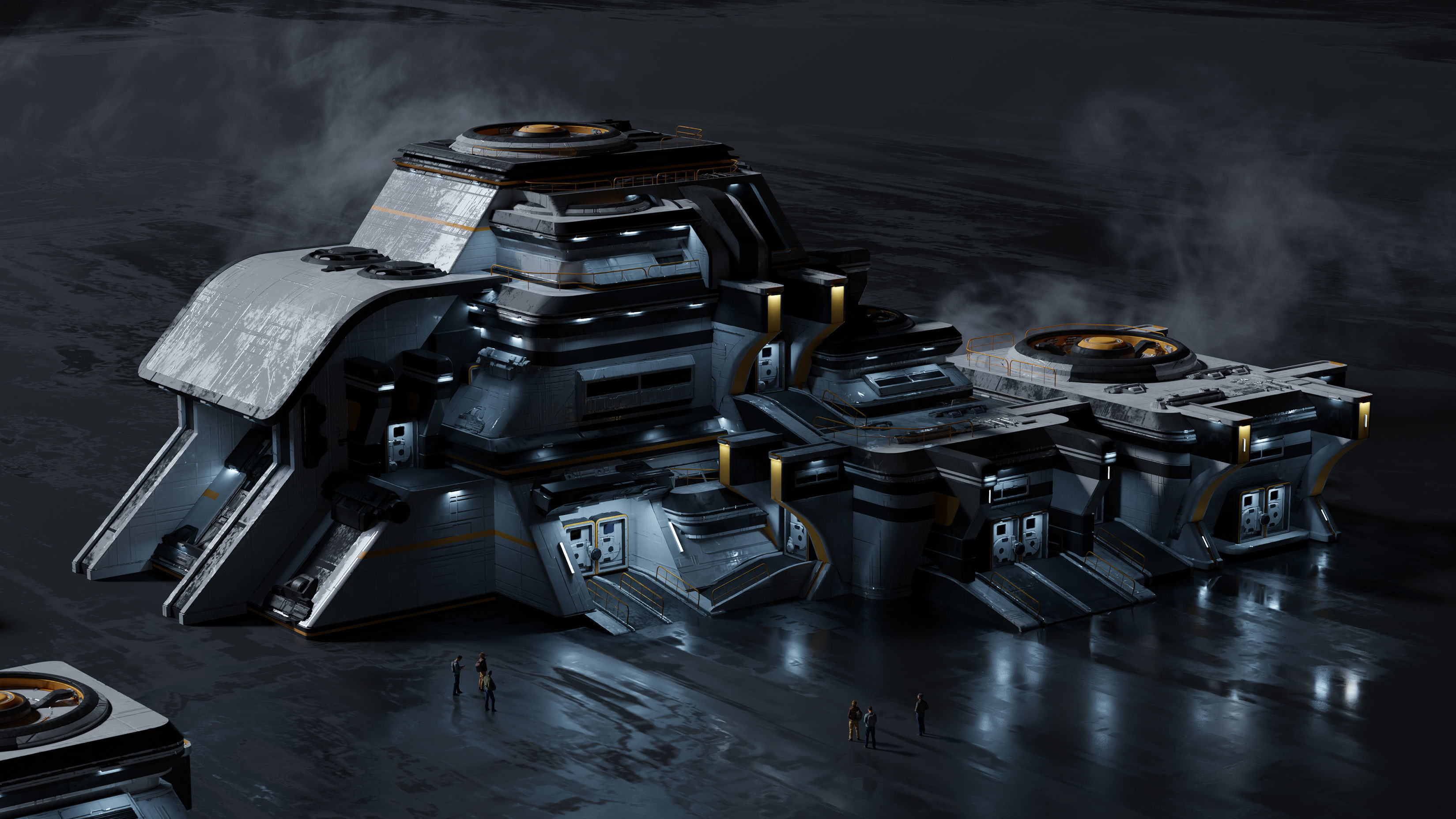 SCI-FI BUILDING - 3D Kitbash Asset Pack - VOL 01 3D model_2