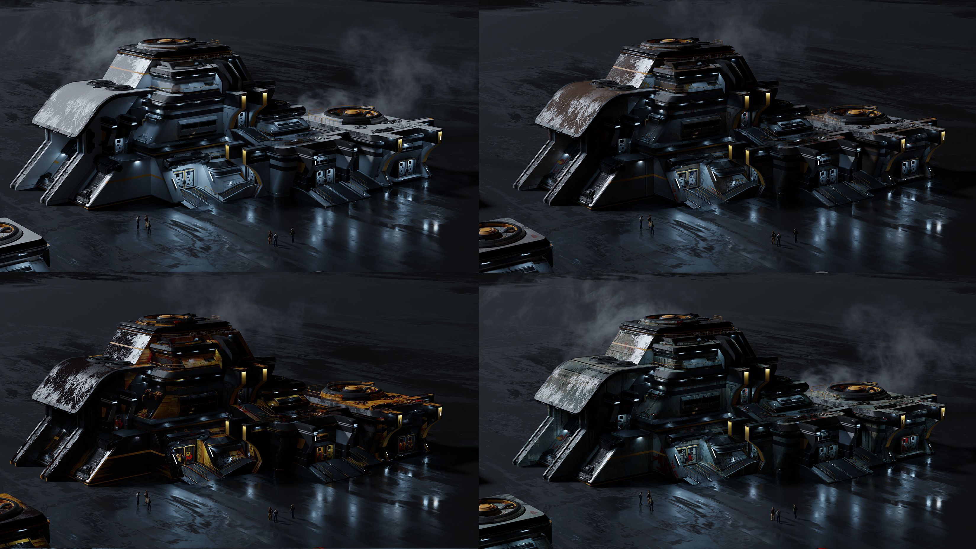 SCI-FI BUILDING - 3D Kitbash Asset Pack - VOL 01 3D model_3