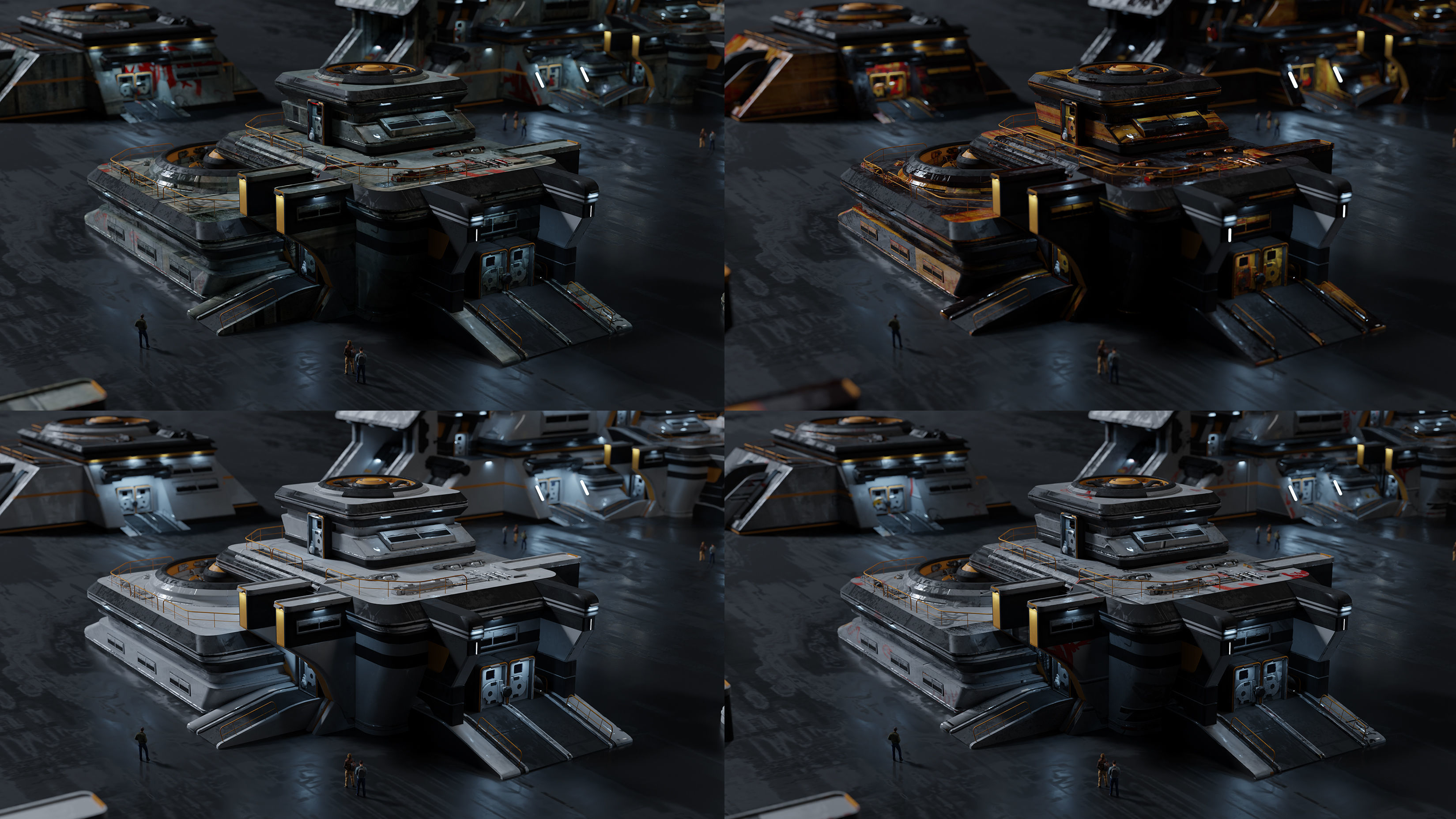 SCI-FI BUILDING - 3D Kitbash Asset Pack - VOL 01 3D model_8