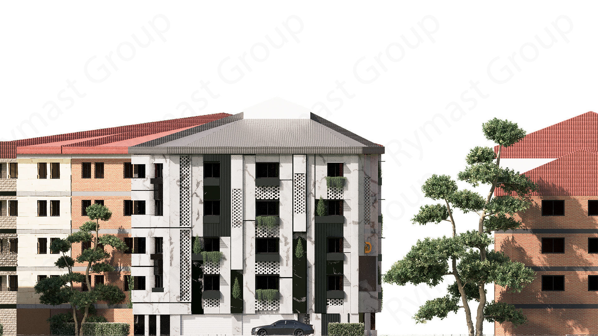 Office Building Exterior 3D Model 3D model_2