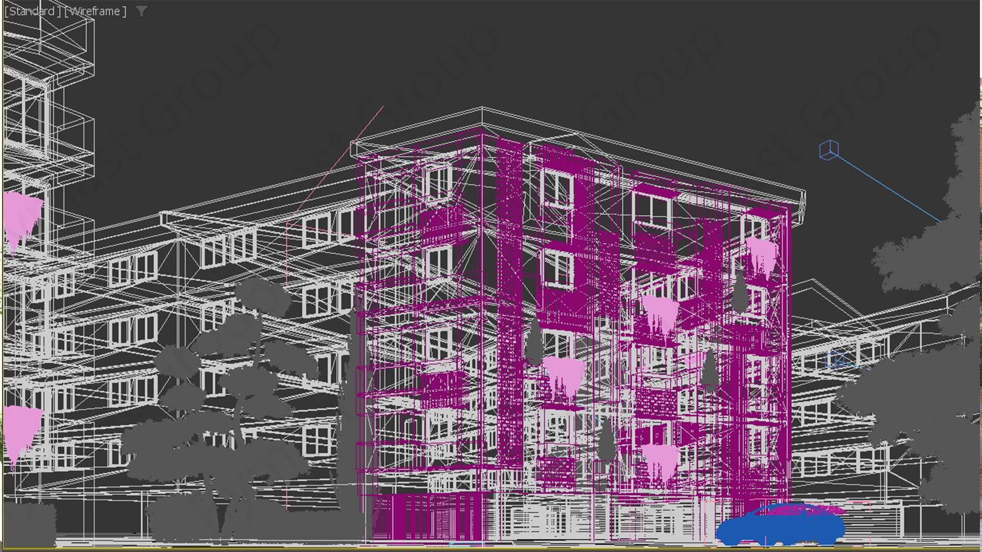 Office Building Exterior 3D Model 3D model_9