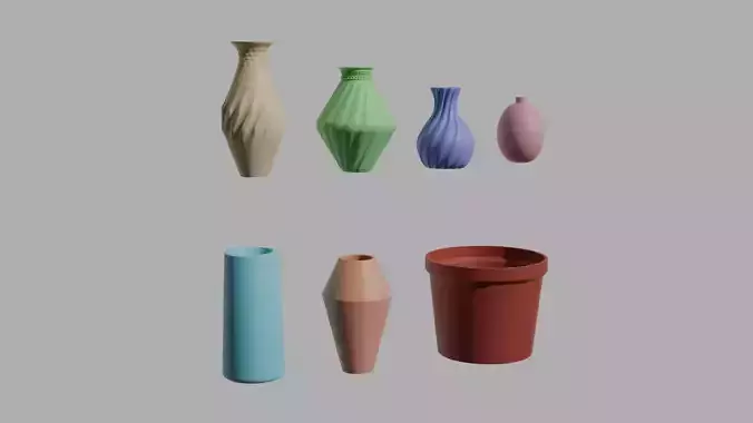 flower pot and vase package