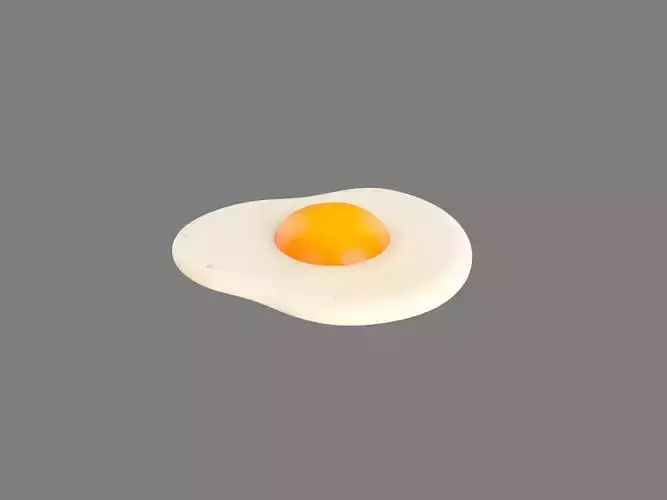 Fried Egg 3D model