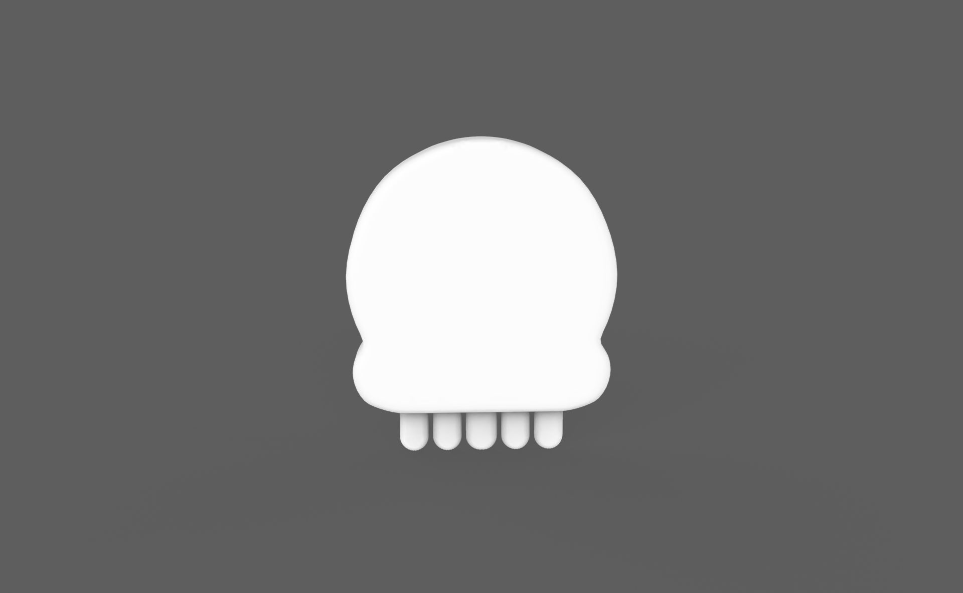 Prop113 Skull Emoji  Low-poly 3D model_9