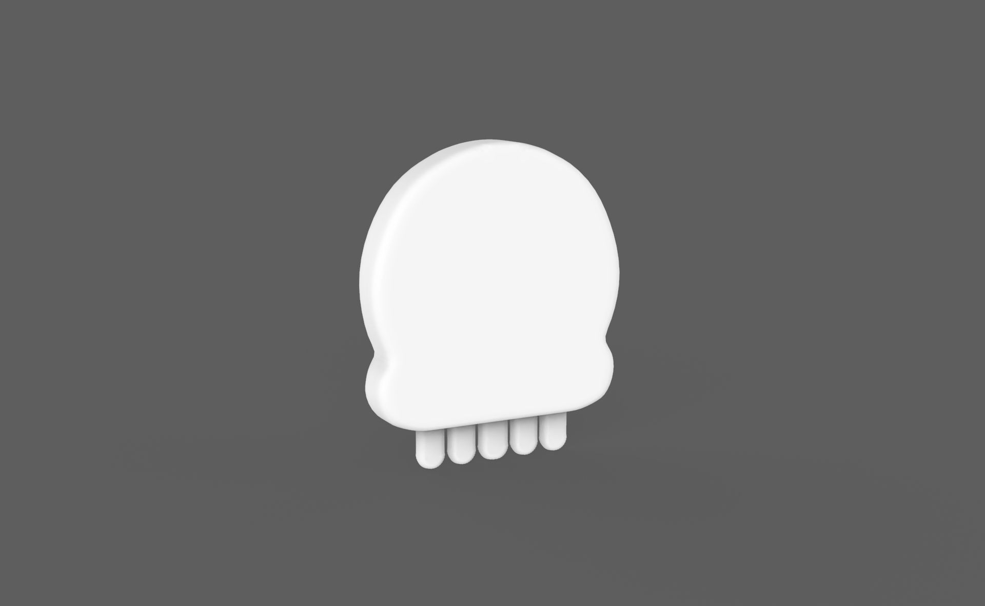 Prop113 Skull Emoji  Low-poly 3D model_6