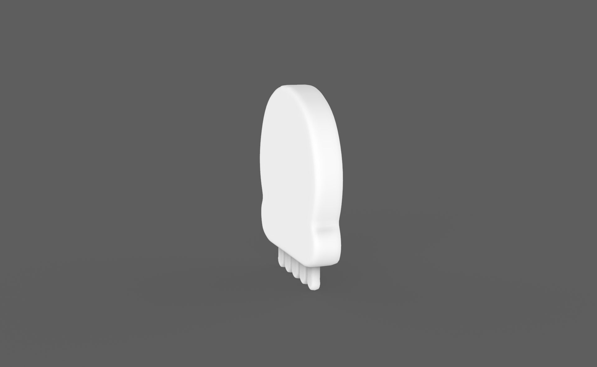 Prop113 Skull Emoji  Low-poly 3D model_12