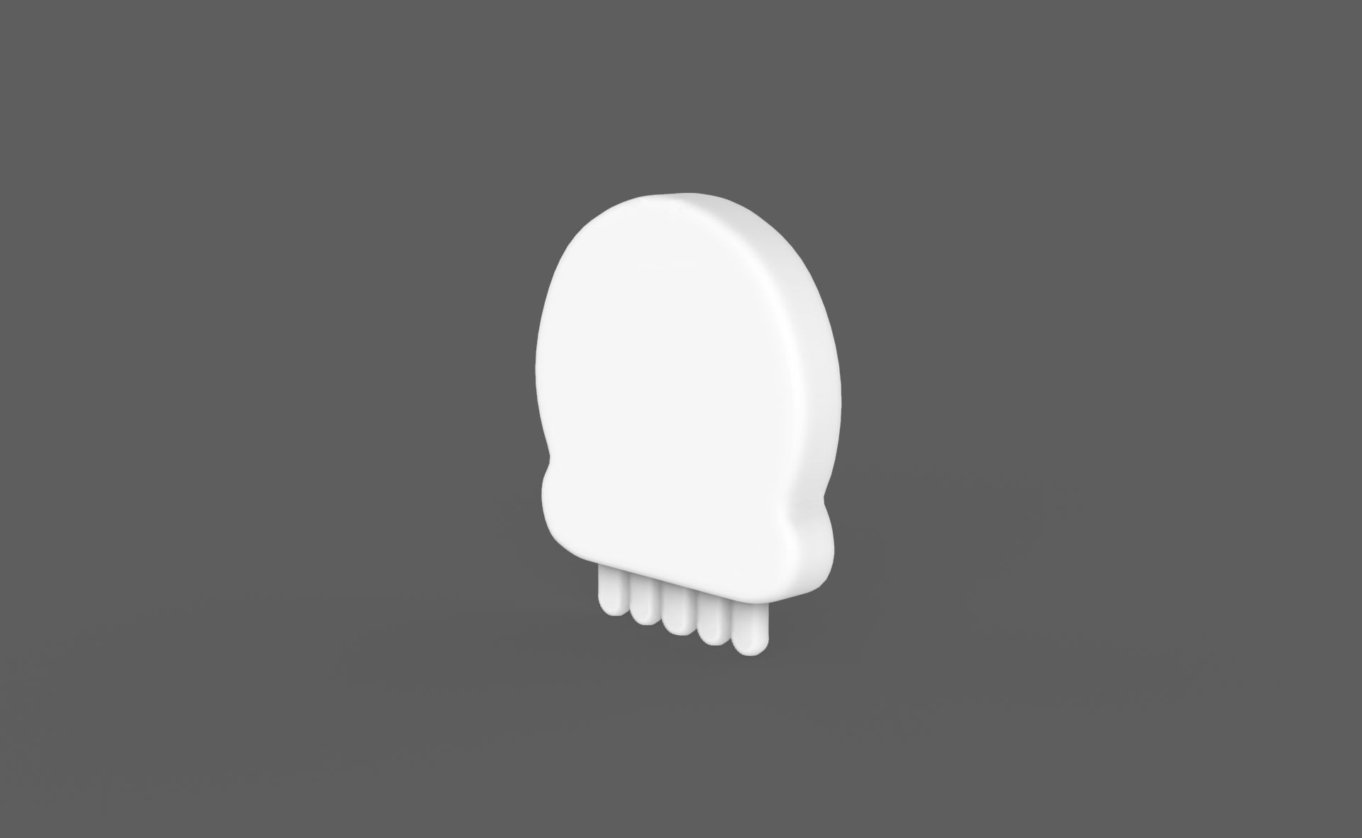 Prop113 Skull Emoji  Low-poly 3D model_11