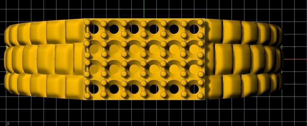 Gents Cluster Ring 3dm file 3D print model_3