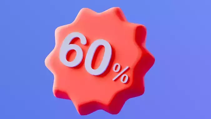 Marketing Icons - Discount 60 Percent