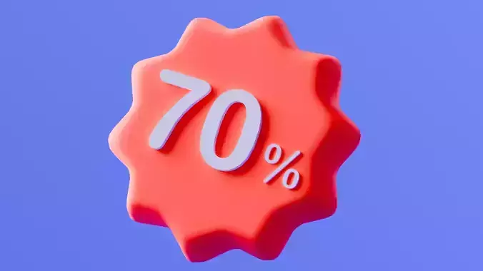 Marketing Icons - Discount 70 Percent