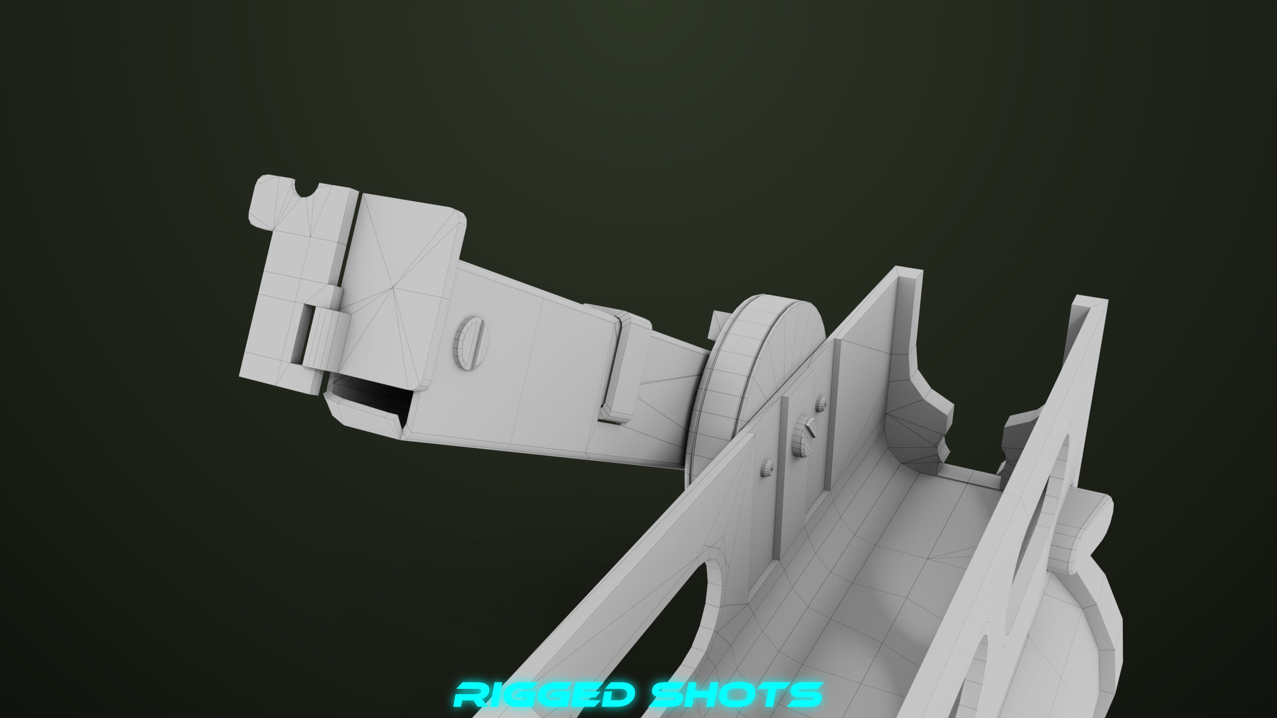 AKMS Light Machine Gun 10 Wood All PBR Unity UE Textures Low-poly 3D model_114