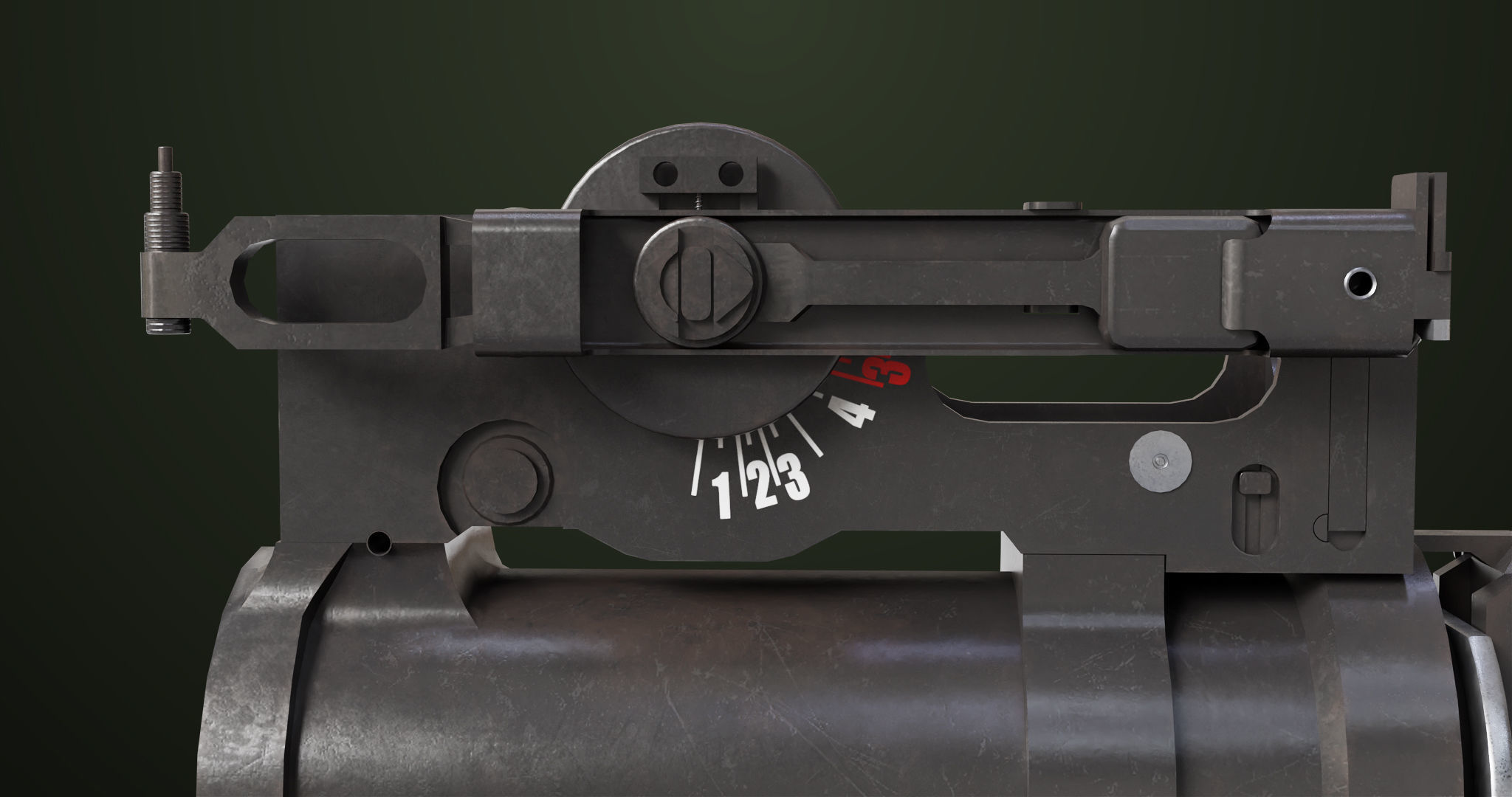 AKMS Light Machine Gun 10 Wood All PBR Unity UE Textures Low-poly 3D model_42