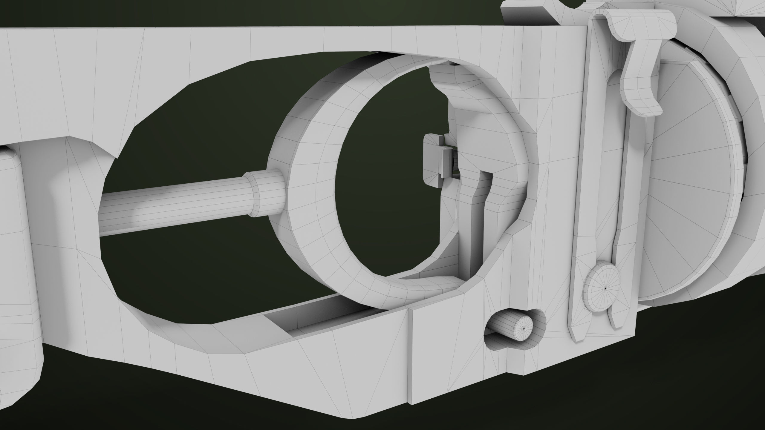 AKMS Light Machine Gun 10 Wood All PBR Unity UE Textures Low-poly 3D model_107