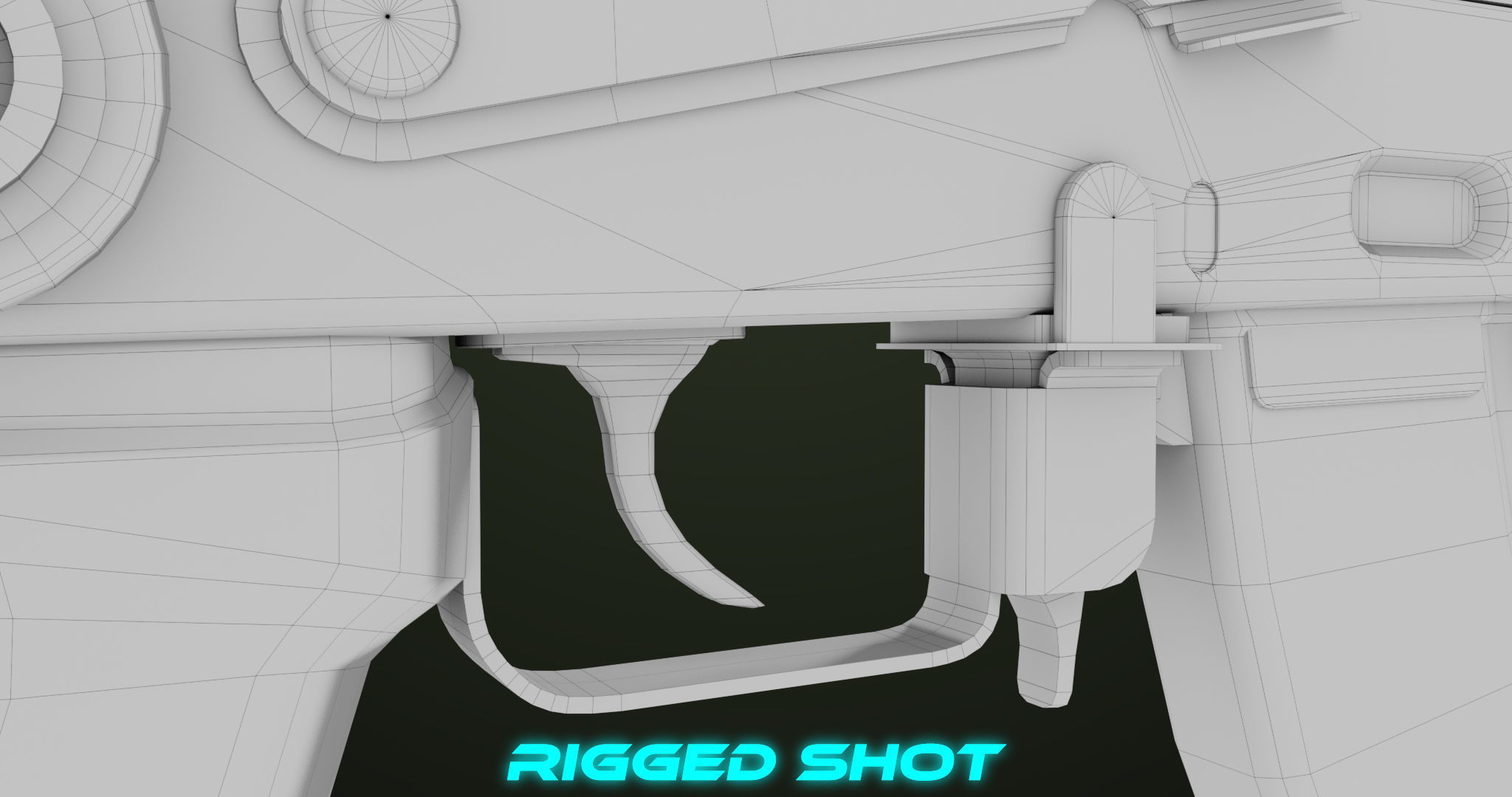 AKMS Light Machine Gun 10 Wood All PBR Unity UE Textures Low-poly 3D model_70