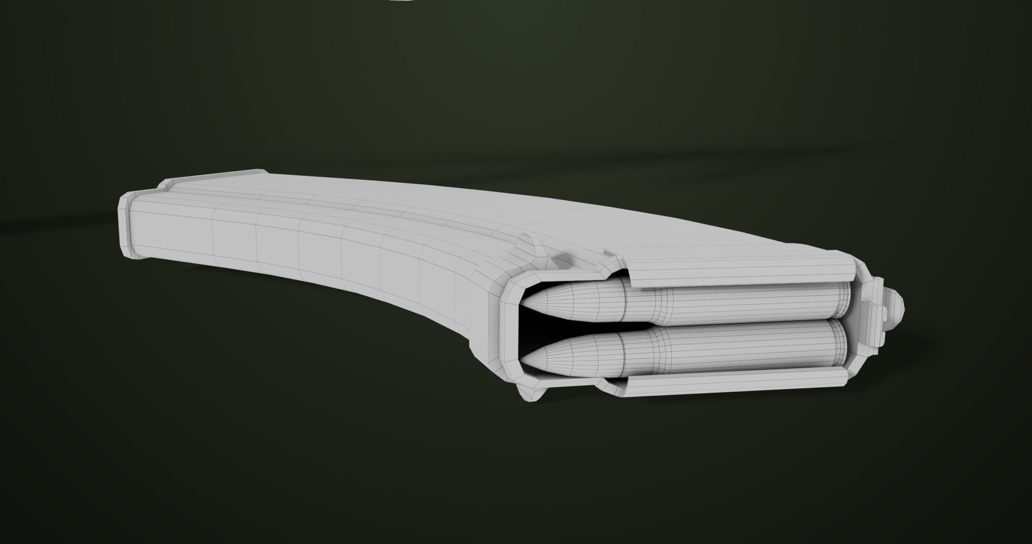 AKMS Light Machine Gun 10 Wood All PBR Unity UE Textures Low-poly 3D model_87