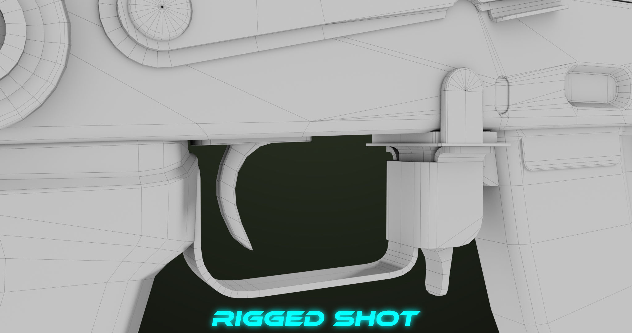 AKMS Light Machine Gun 10 Wood All PBR Unity UE Textures Low-poly 3D model_71