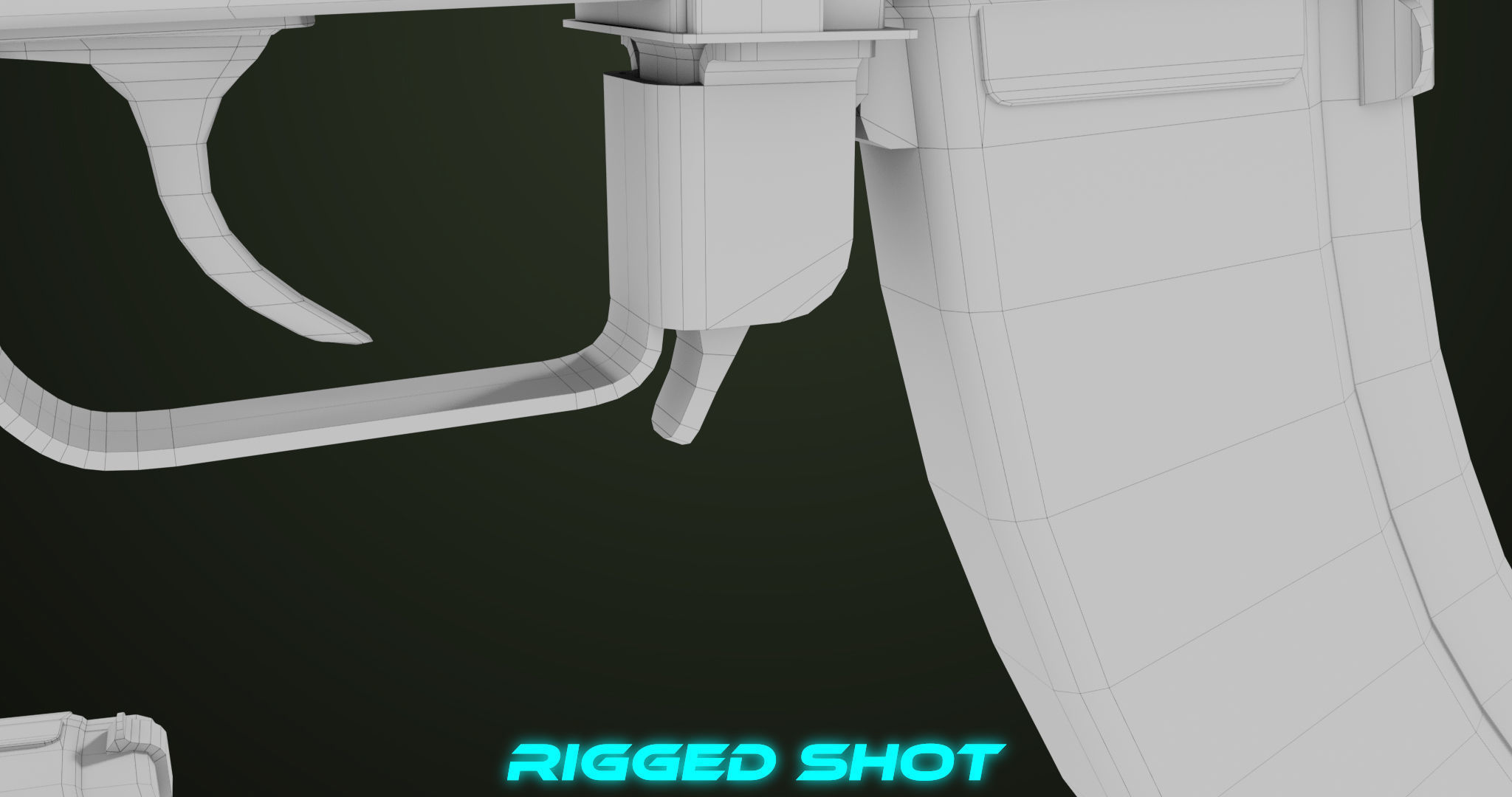 AKMS Light Machine Gun 10 Wood All PBR Unity UE Textures Low-poly 3D model_73