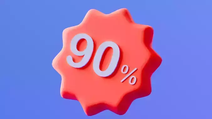 Marketing Icons - Discount 90 Percent
