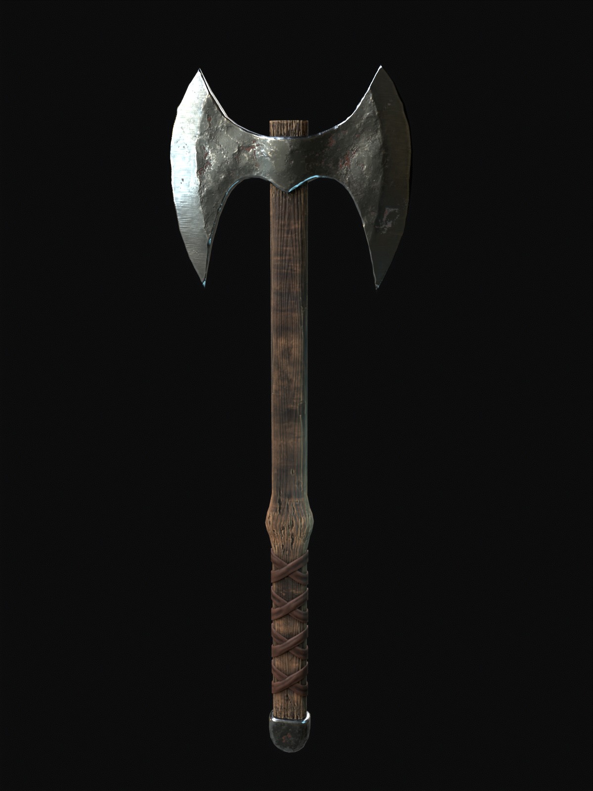 Nordic style weapon pack Low-poly 3D model_5