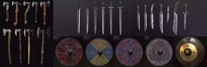 Nordic style weapon pack