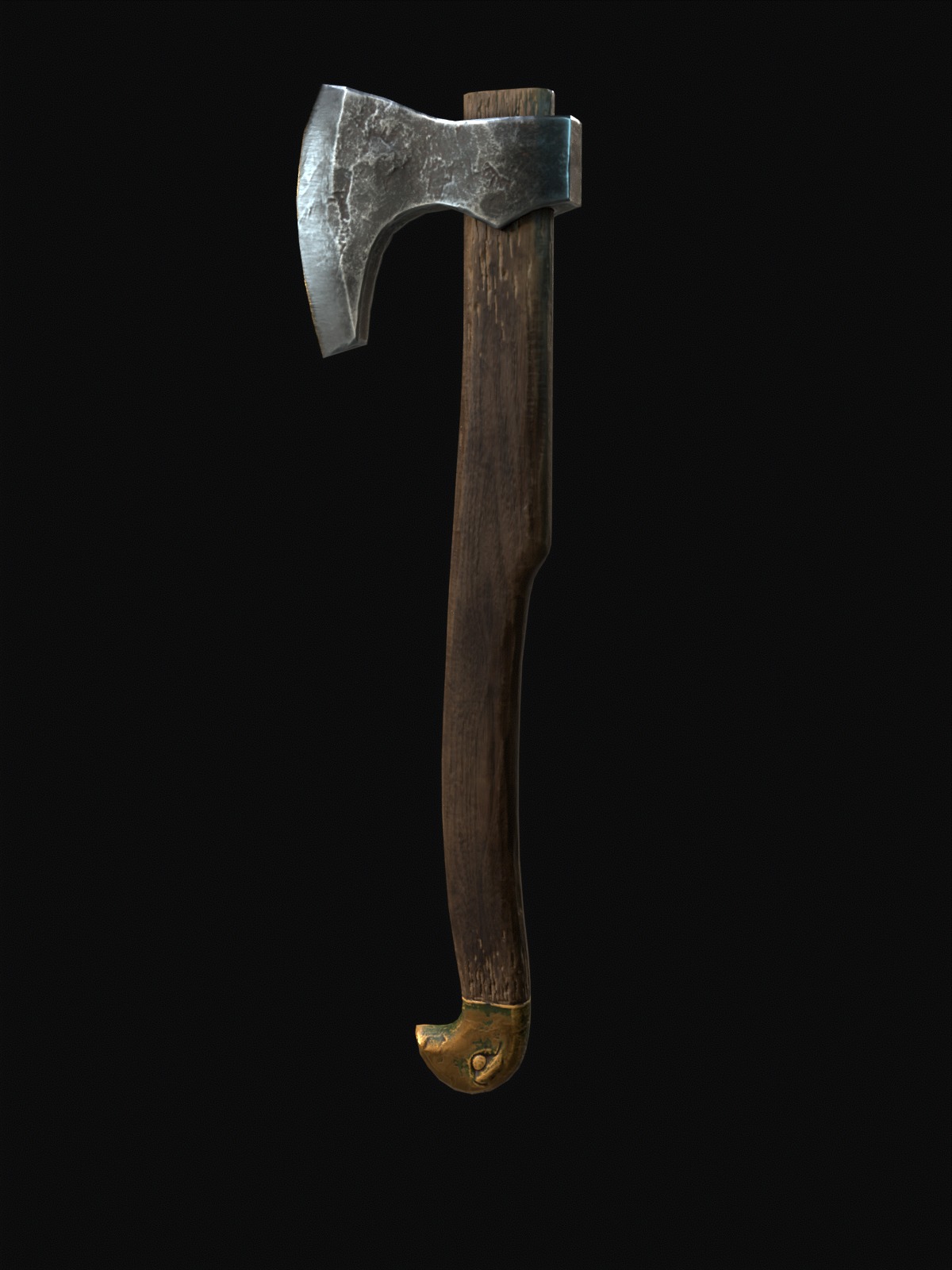 Nordic style weapon pack Low-poly 3D model_15