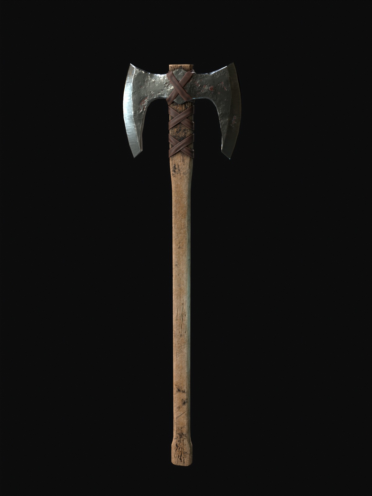 Nordic style weapon pack Low-poly 3D model_8
