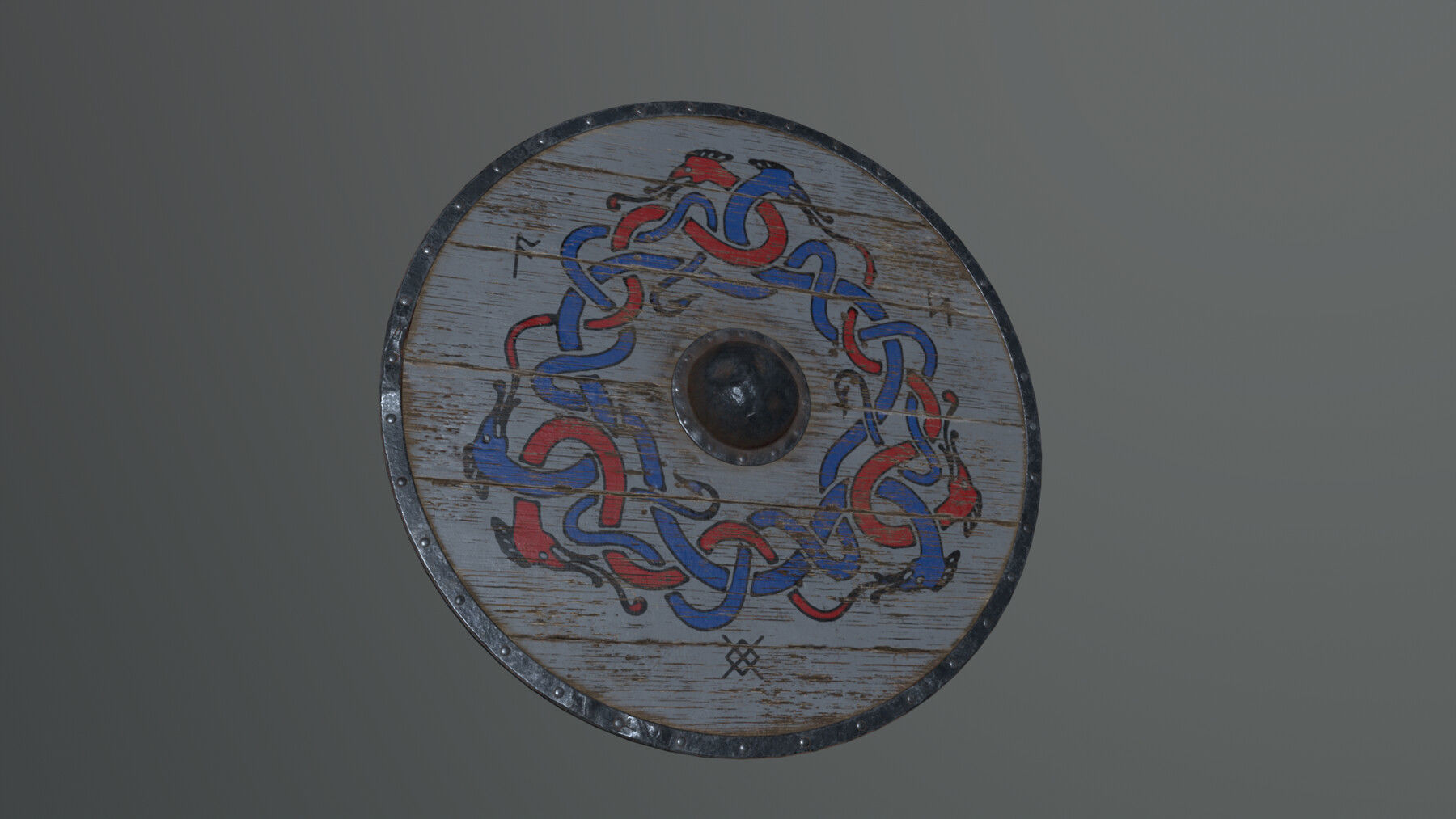 Nordic style weapon pack Low-poly 3D model_23