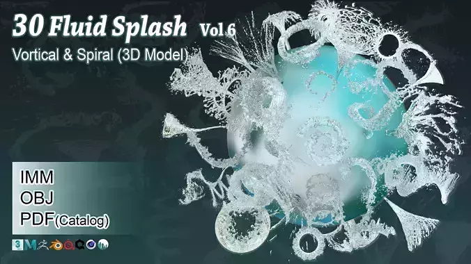 30 Fluid splash vol 6 Vortical and Spiral