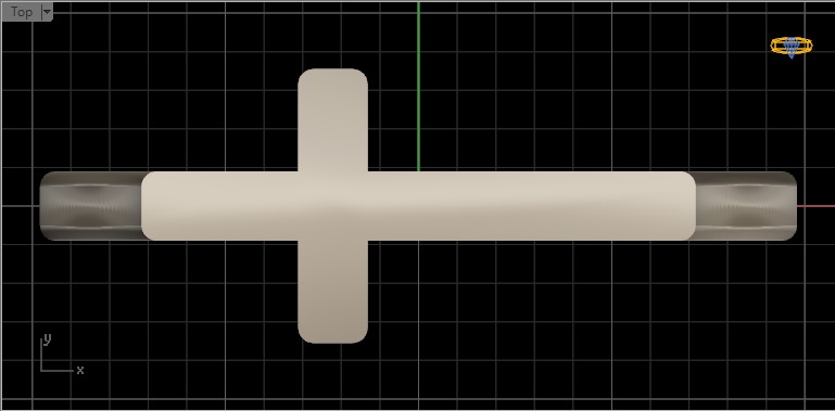 Classic cross ring 3D print model_24