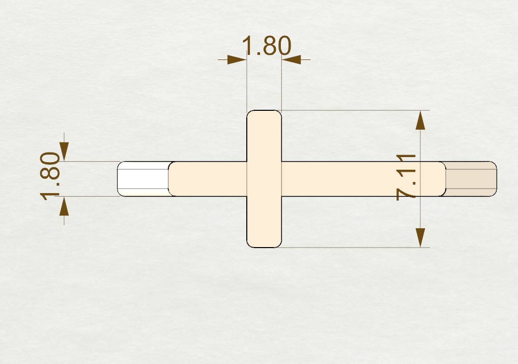 Classic cross ring 3D print model_7
