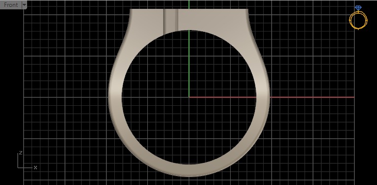 Classic cross ring 3D print model_26