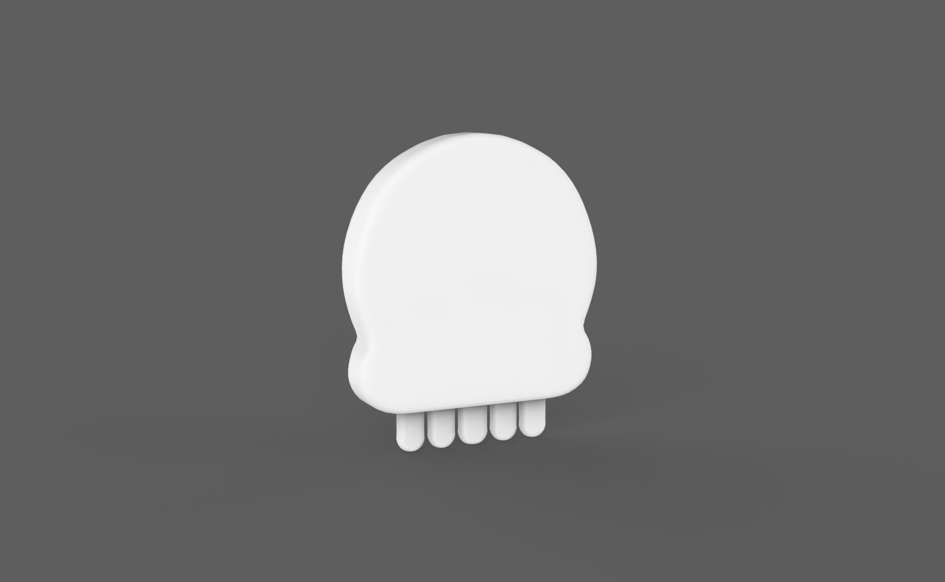 Prop114 Skull Emoji  Low-poly 3D model_6