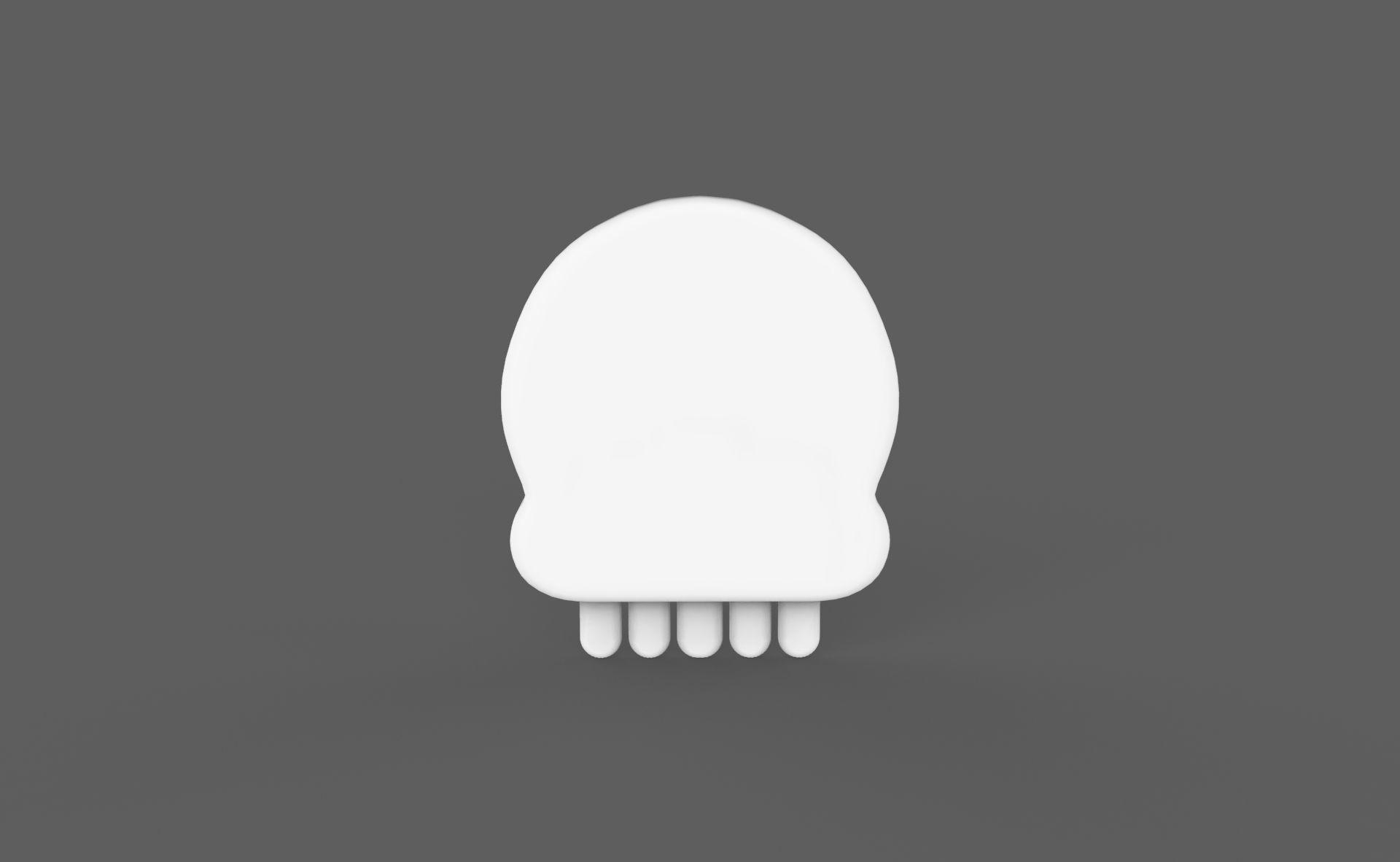 Prop114 Skull Emoji  Low-poly 3D model_10