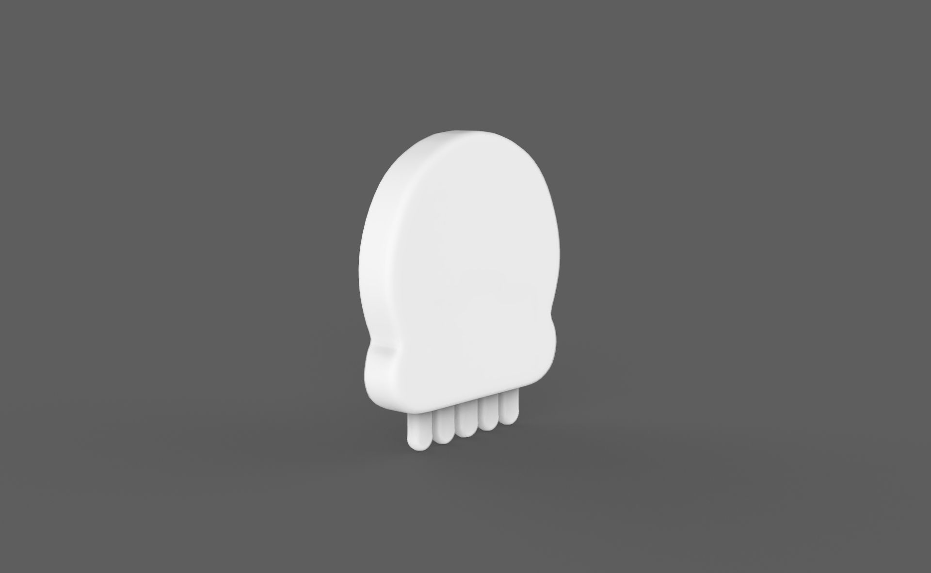 Prop114 Skull Emoji  Low-poly 3D model_5