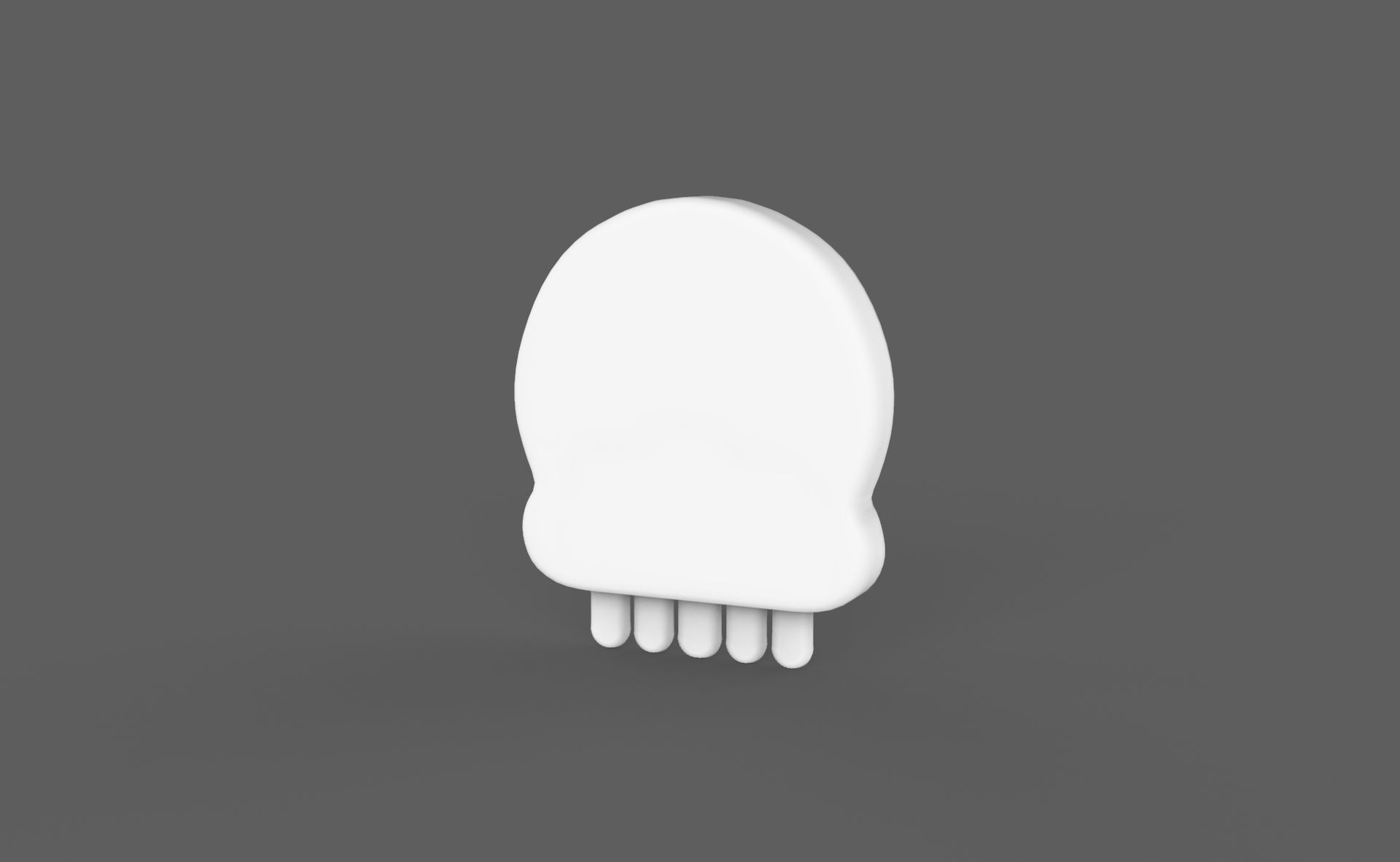 Prop114 Skull Emoji  Low-poly 3D model_11