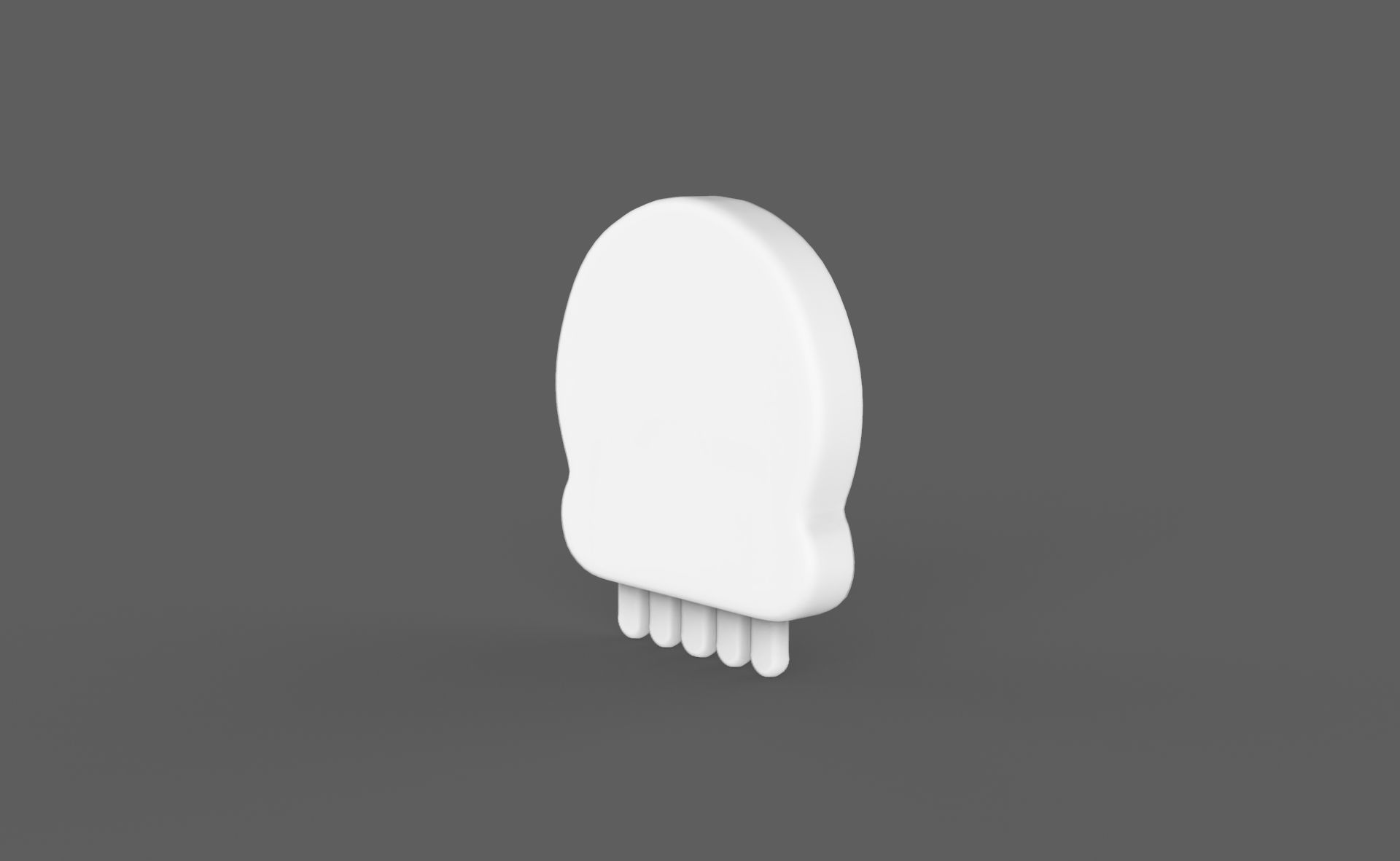 Prop114 Skull Emoji  Low-poly 3D model_12