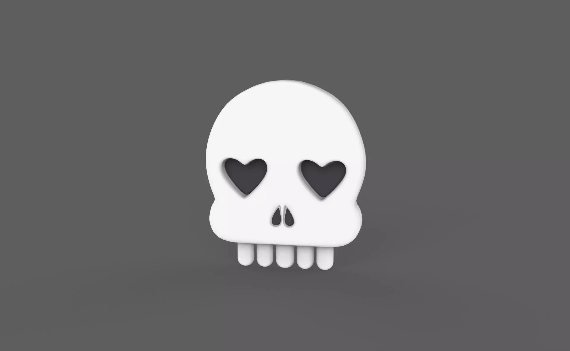 Prop114 Skull Emoji  Low-poly 3D model_0