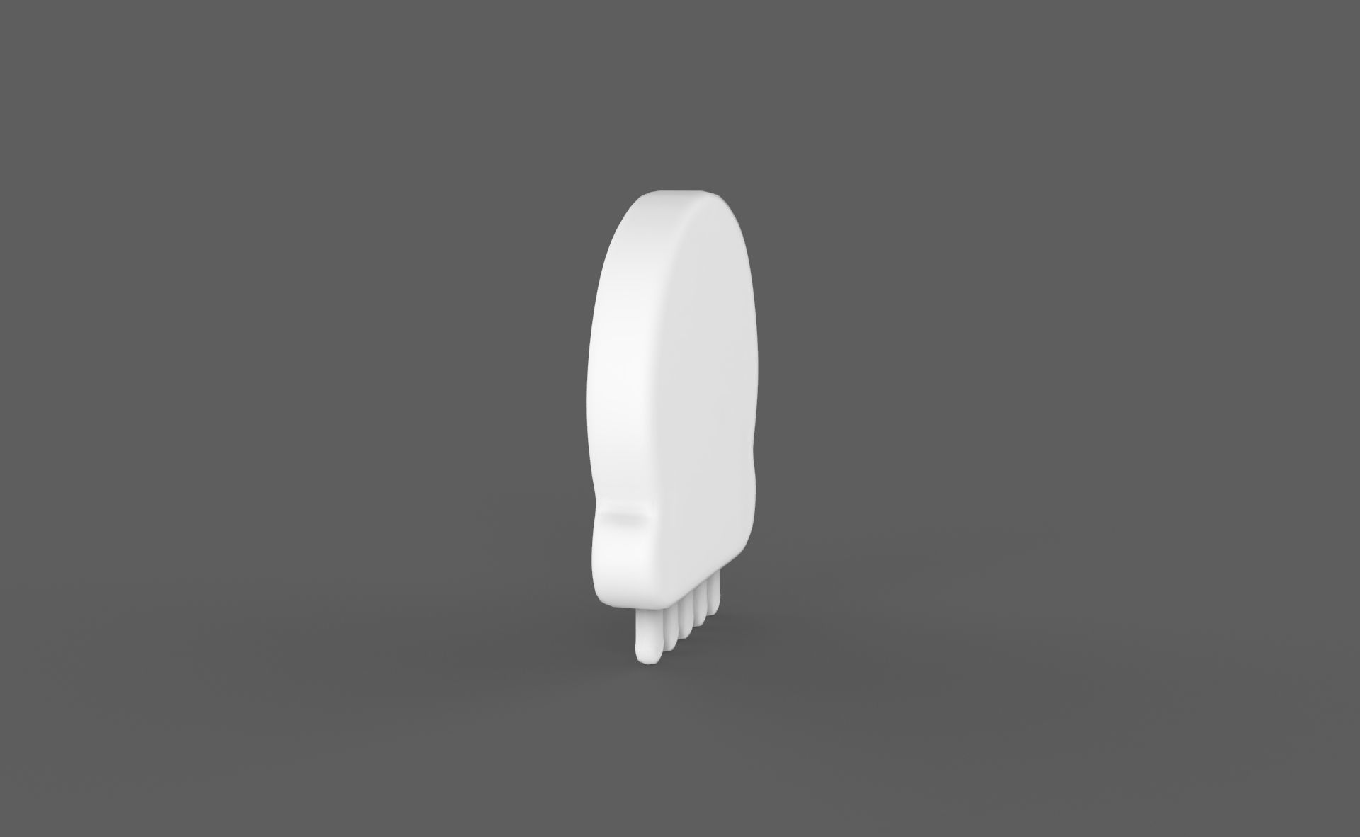 Prop115 Skull Emoji  Low-poly 3D model_4