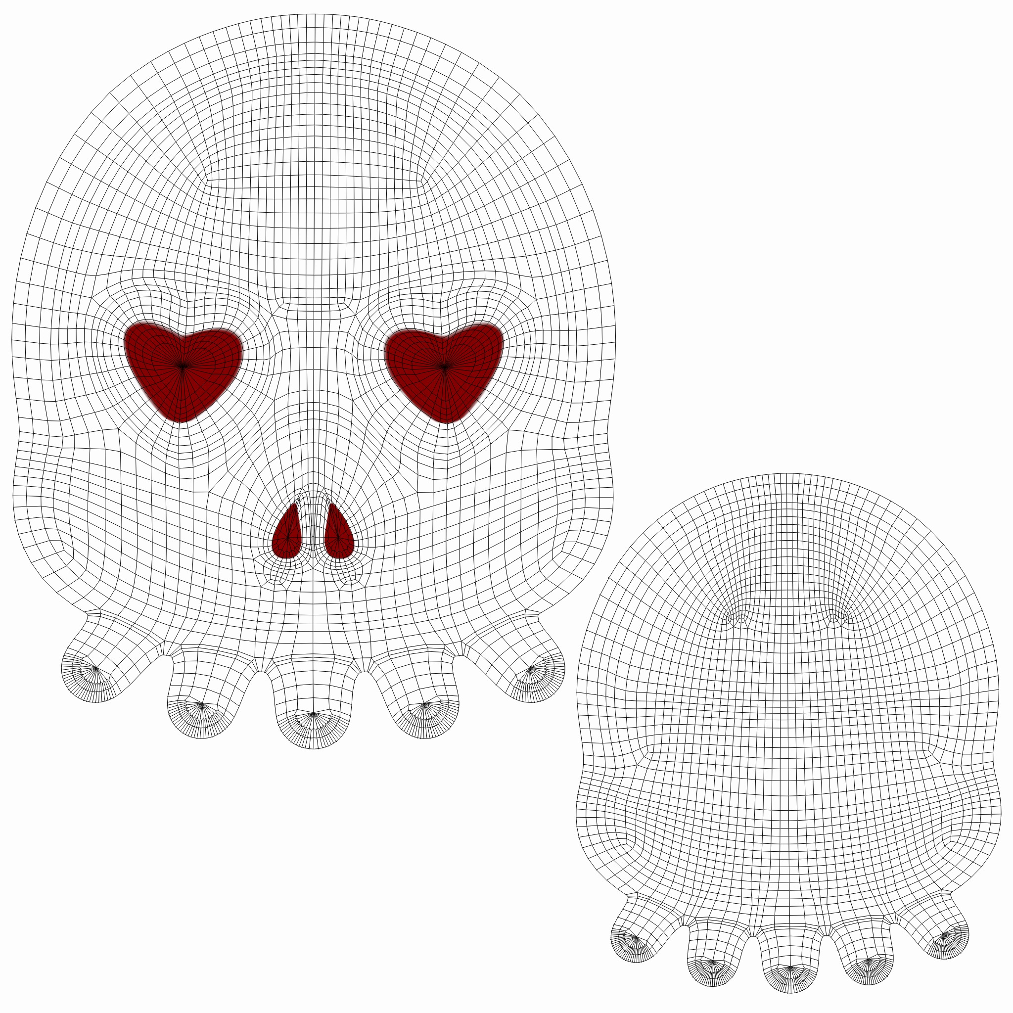 Prop115 Skull Emoji  Low-poly 3D model_9