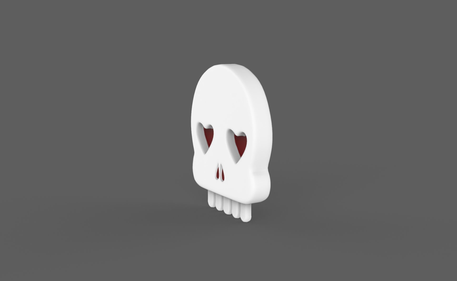 Prop115 Skull Emoji  Low-poly 3D model_2