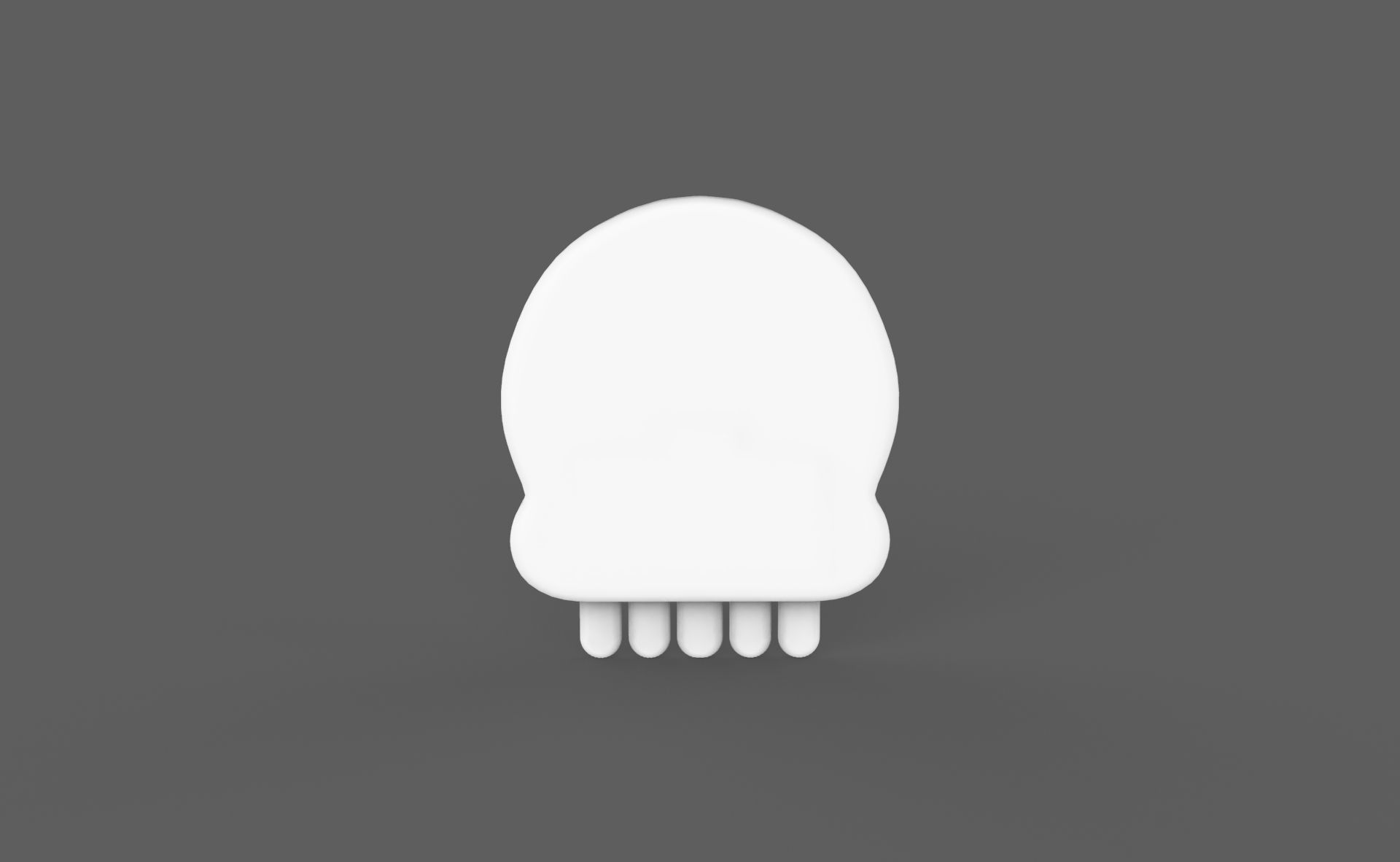 Prop115 Skull Emoji  Low-poly 3D model_10