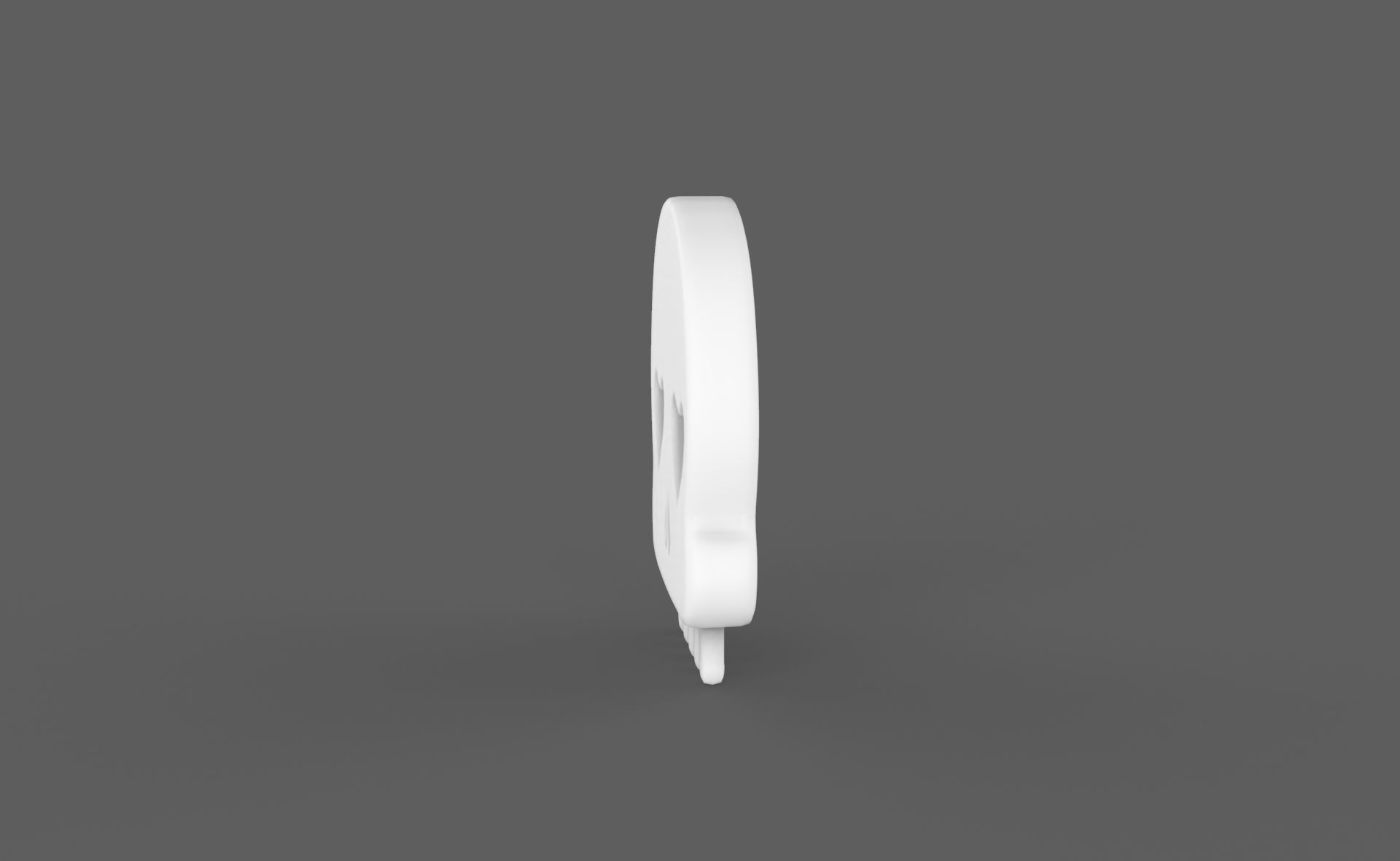 Prop115 Skull Emoji  Low-poly 3D model_3