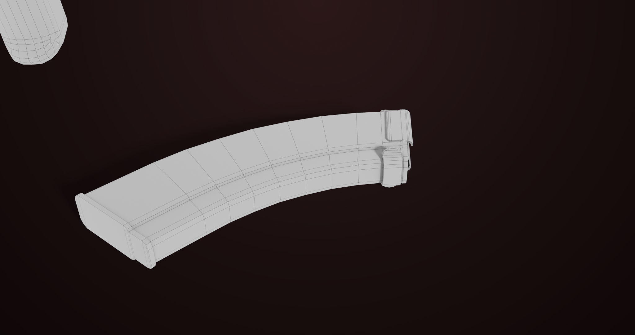 AKMS Light Machine Gun 10 Metal All PBR Unity Low-poly 3D model_86