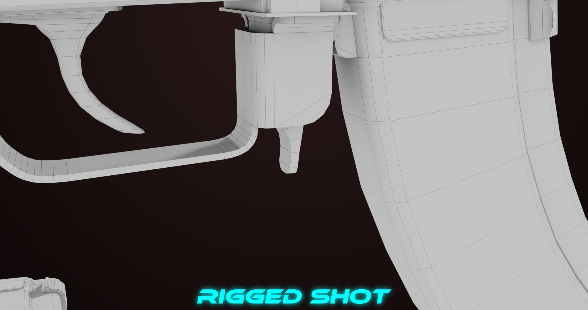 AKMS Light Machine Gun 10 Metal All PBR Unity Low-poly 3D model_70