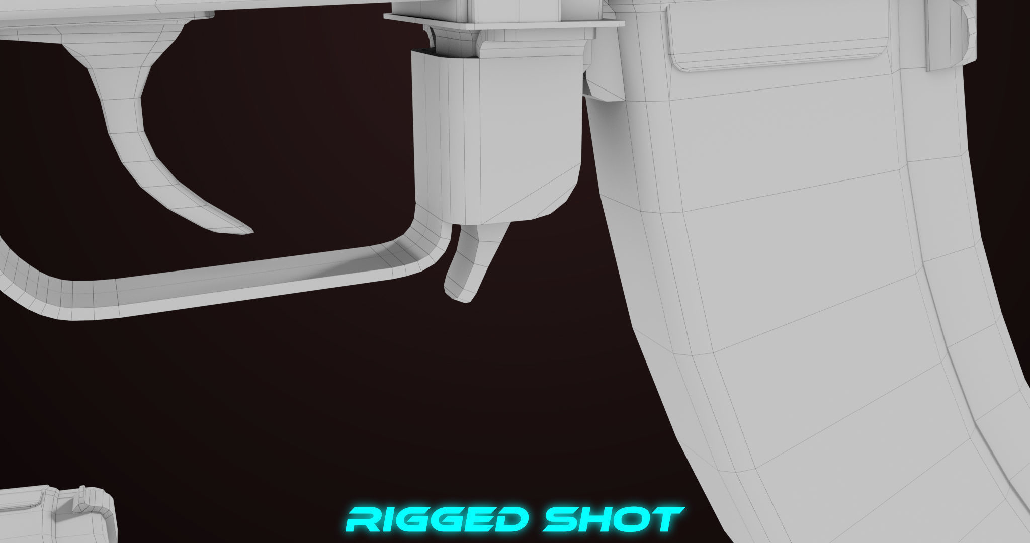 AKMS Light Machine Gun 10 Metal All PBR Unity Low-poly 3D model_71