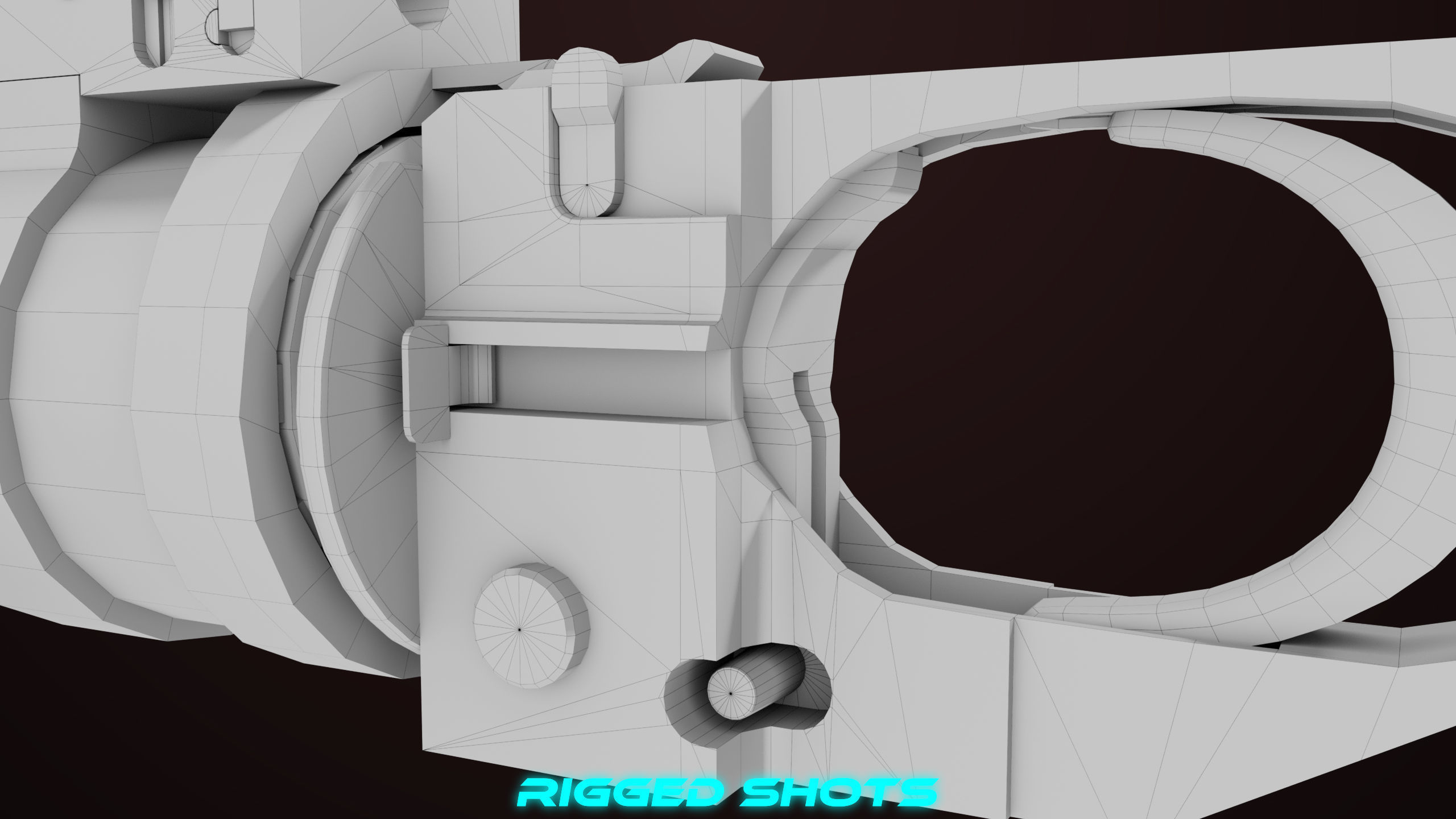 AKMS Light Machine Gun 10 Metal All PBR Unity Low-poly 3D model_110