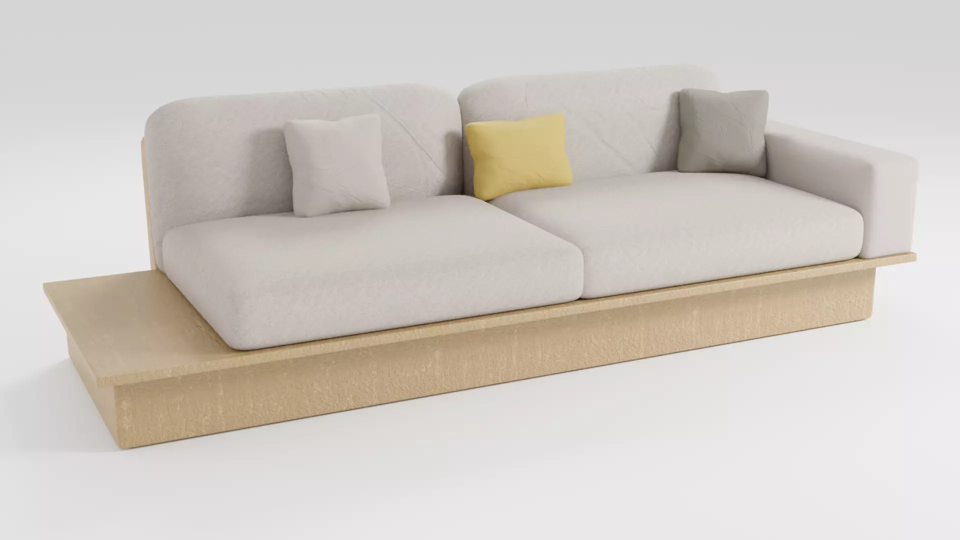 Small sofa in modern style 3D model_0