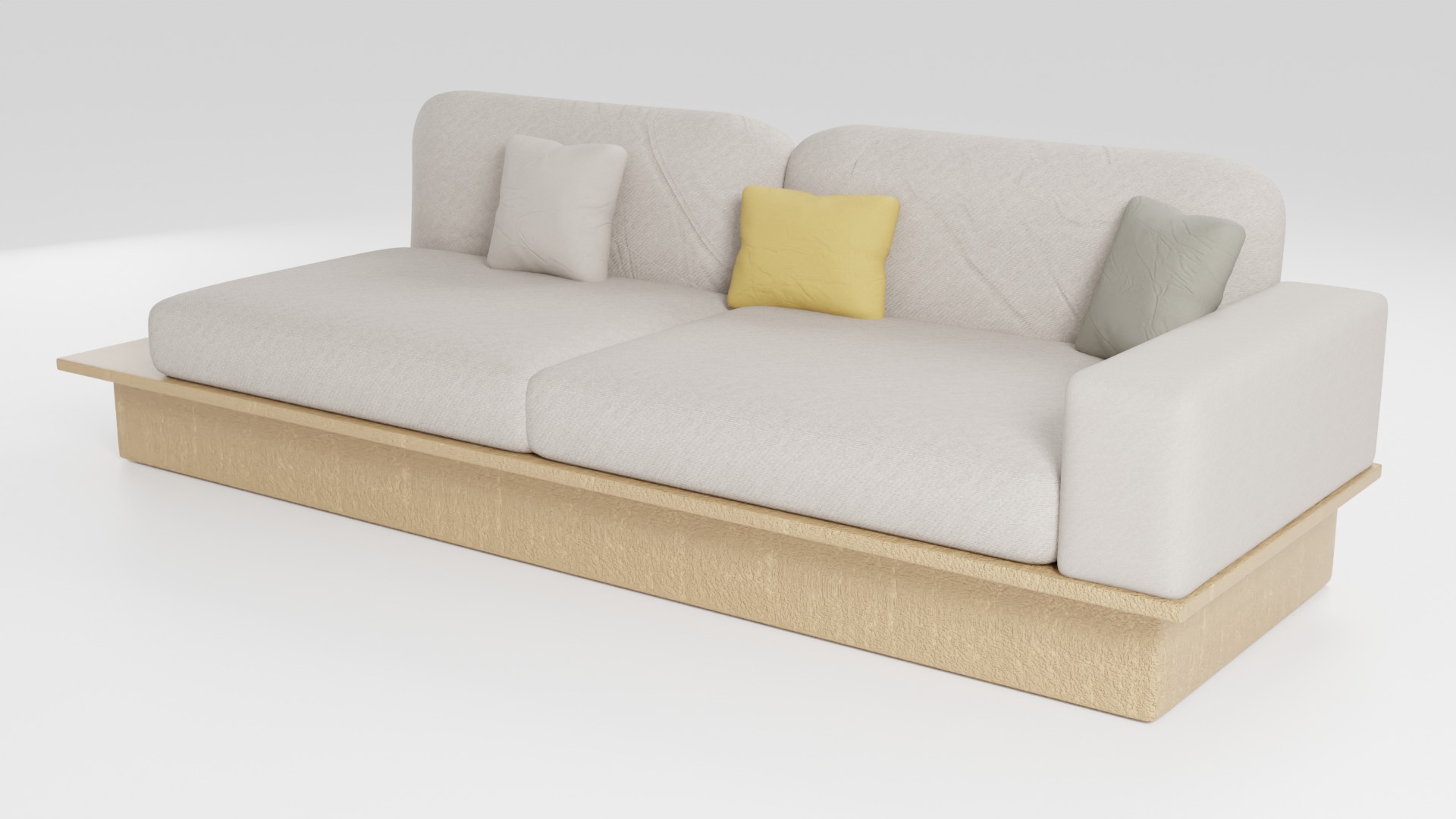 Small sofa in modern style 3D model_4