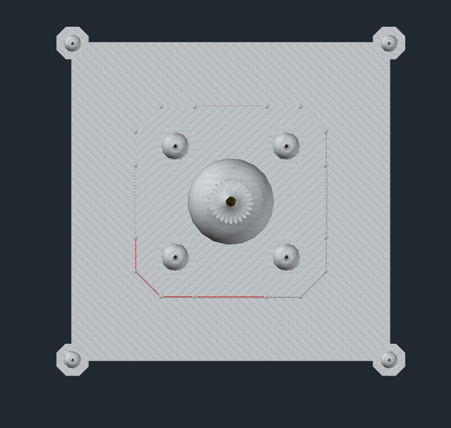 Taj Mahal CAD Model 3D print model_5